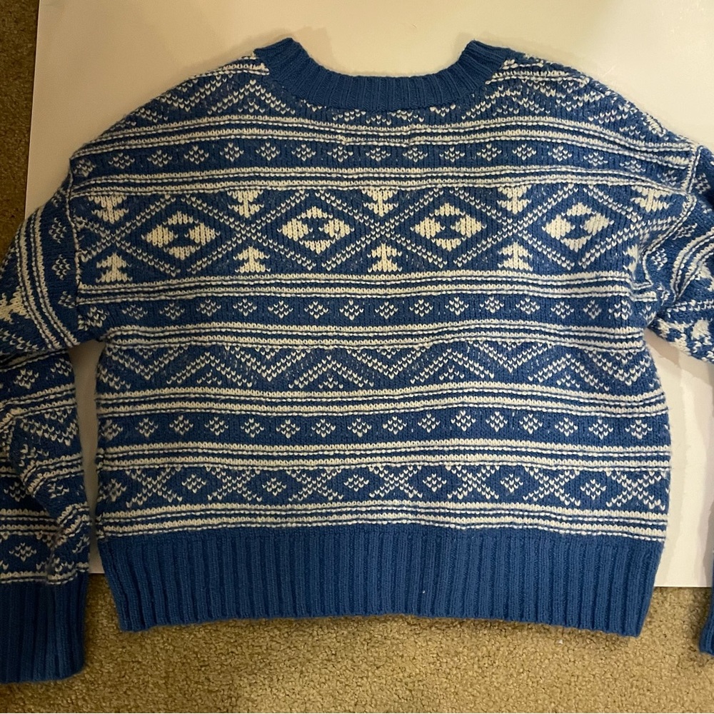 Vintage style blue sweater - Picture 4 of 4